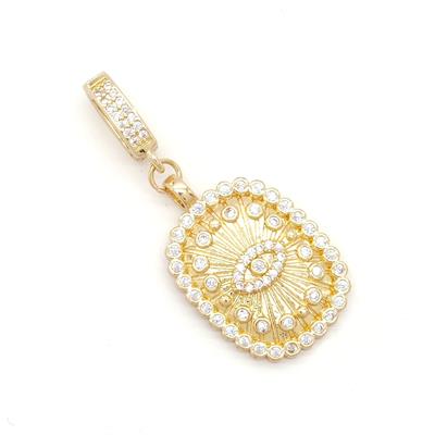 Ajda Charm Çelik Altın Kaplama Kadın Taşlı Göz Model-CHR-109