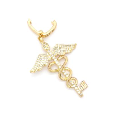 Ajda Charm Çelik Altın Kaplama Kadın Taşlı Melek Model-CHR-127