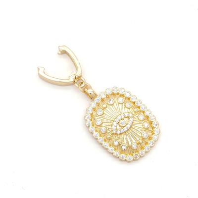 Ajda Charm Çelik Altın Kaplama Kadın Taşlı Göz Model-CHR-109