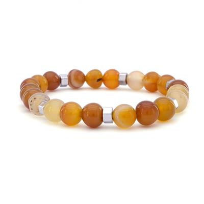 Akik Doğal Taş Erkek Bileklik EBLK-376