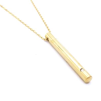 Altın Kaplama  Oval Uzun Erkek Kolye 60 cm  EKLY-108