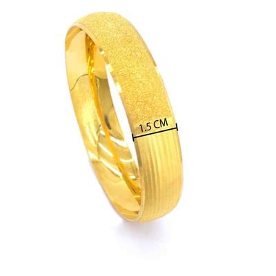 Altın Kaplama Aygül Model 15 mm Kadın Bilezik BLZ-1434