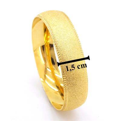 Altın Kaplama Bilezik 15mm Kalınlıkta BLZ-3022