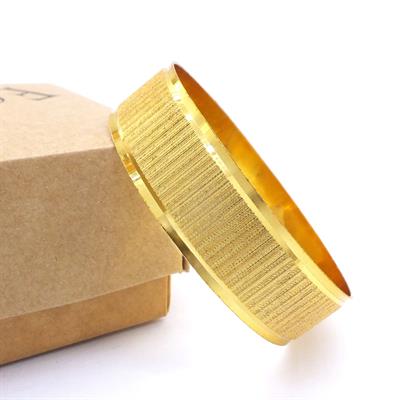 Altın Kaplama Bombesiz Düz Lazerli 1.5 cm Bilezik BLZ-3078