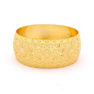 Altın Kaplama Cam Kırığı Model Bilezik 3 cm BLZ-3079