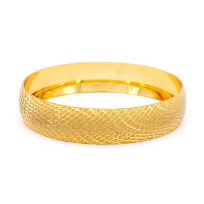 Altın Kaplama Dalgalı İmitasyon Bilezik-BLZ-3106