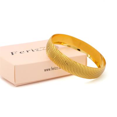 Altın Kaplama Dalgalı İmitasyon Bilezik-BLZ-3106