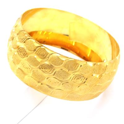 Altın Kaplama Desenli Simli Bilezik 3 cm BLZ-3040