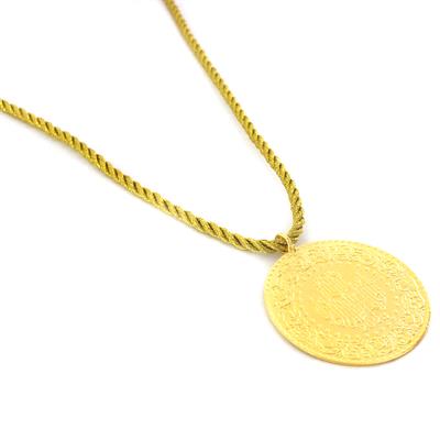 Altın Kaplama İmitasyon Gramse Altın İpli Kolye KLY - 616