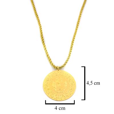 Altın Kaplama İmitasyon Gramse Altın İpli Kolye KLY - 616