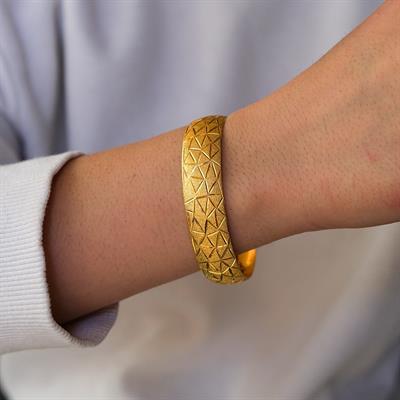 Altın Kaplama Kadın Cam Kırığı Bilezik BLZ-1391