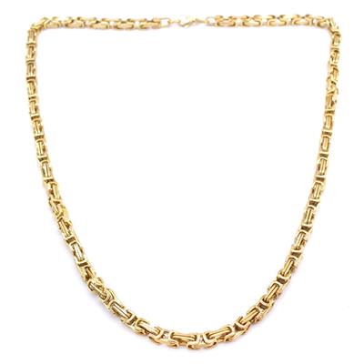 Altın Kaplama Kral Zincir Erkek Kolye Bileklik Seti SET-158