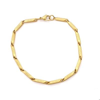 Altın Kaplama Küp Model Erkek Bileklik EBLK-514