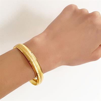 Altın Kaplama Melisa Model Bilezik 1 cm BLZ-3033