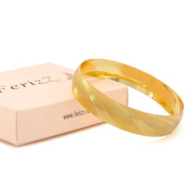 Altın Kaplama Noktalı Dalgalı Model İmitasyon Bilezik-BLZ-3111