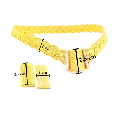 Altın Kaplama Örgü Trabzon Set SET-100