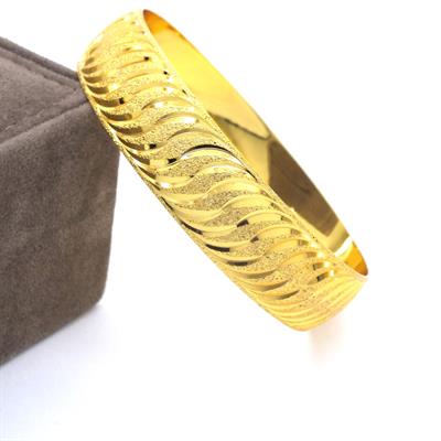 Altın Kaplama Rüzgar Model 1.5 cm Bilezik BLZ-3026