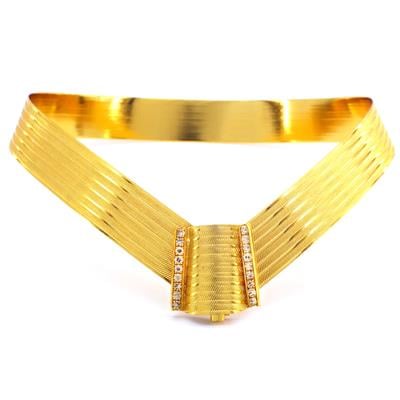 Altın Kaplama Trabzon Hasır Kolye, Küpe, Kelepçe Set SET-101