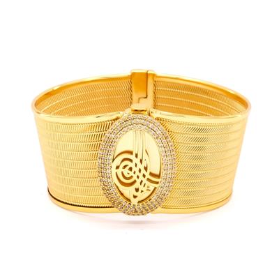 Altın Kaplama Trabzon Hasır Tuğralı Set- SET-169