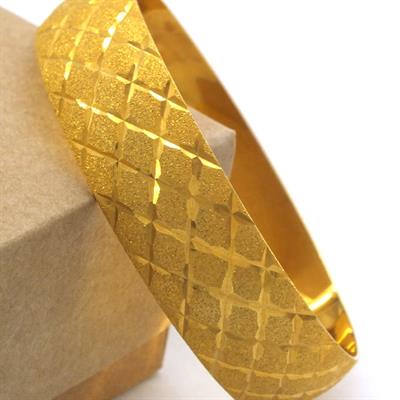 Altın Kaplama Yıldız Baklava 1.5 cm Bilezik BLZ-3055