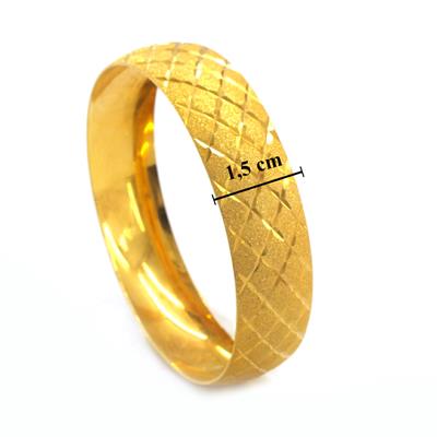 Altın Kaplama Yıldız Baklava 1.5 cm Bilezik BLZ-3055