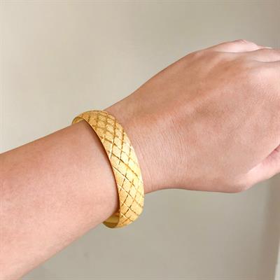 Altın Kaplama Yıldız Baklava 1.5 cm Bilezik BLZ-3055