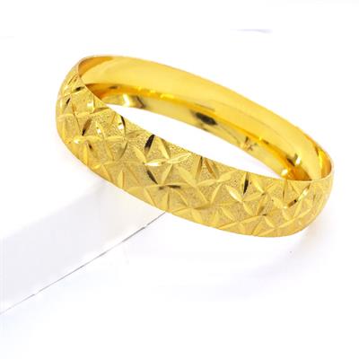 Altın Kaplama Yıldız Model Bilezik 1.5 cm BLZ-3042