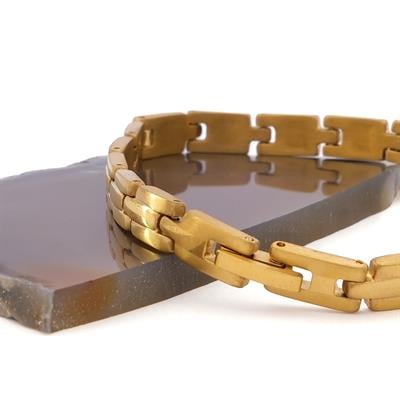 Altın Kaplama Zincir Erkek Bileklik EBLK-352