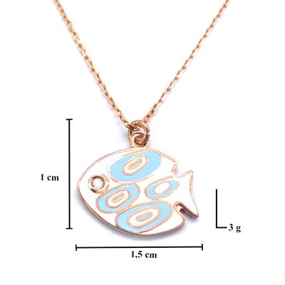 Balık Rose Gümüş Kolye GK-221