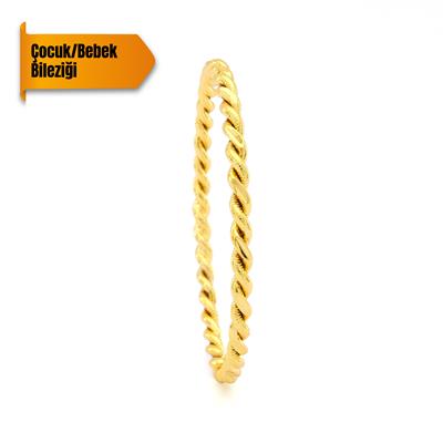Bebek Bileklik Altın Kaplama Adana Burma Çocuk Bileziği - FerizZ