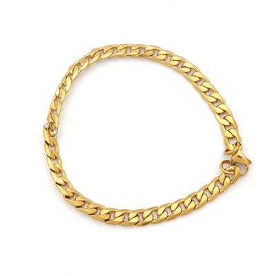 Çelik Bileklik Altın Kaplama Erkek Figaro Model-EBLK-517