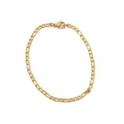 Çelik Bileklik Altın Kaplama Erkek Figaro Model-EBLK-522