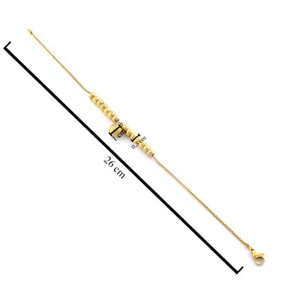 Çelik Halha Altın Kaplama Simli Top Model HAL-185