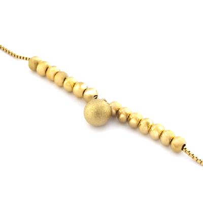 Çelik Halha Altın Kaplama Simli Top Model HAL-185