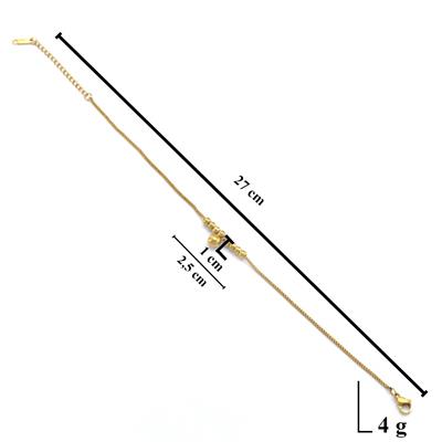 Çelik Halhal Altın Kaplama Toplu Zincir Model HAL-164