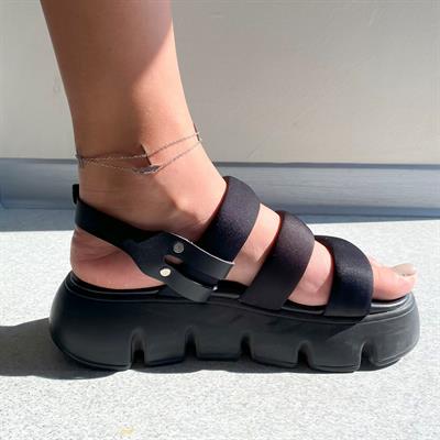 Çelik Halhal Tüy Detaylı Kadın Zincir Model HAL-146