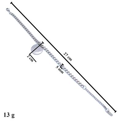 Çelik Halhal Zincir İsim Yazılan Model HAL-161