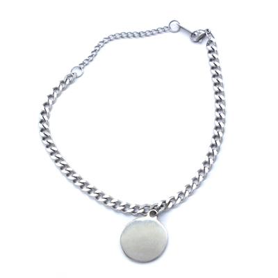 Çelik Halhal Zincir İsim Yazılan Model HAL-161