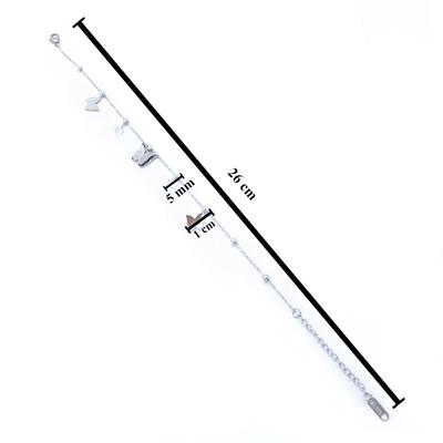 Çelik Halhal Zirkon Taşlı Kelebekli Model HAL-176