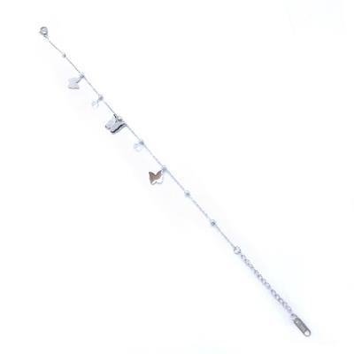 Çelik Halhal Zirkon Taşlı Kelebekli Model HAL-176