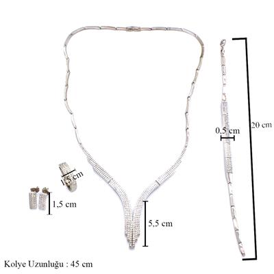 Çelik Taşlı Kadın Set SET-162