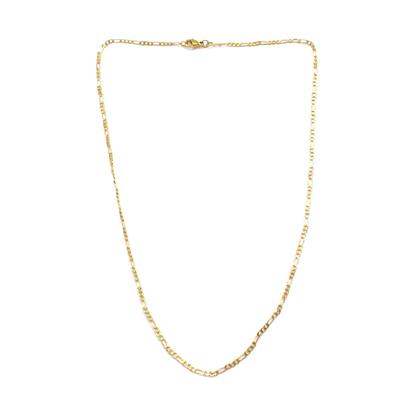 Çelik Zincir Altın Kaplama Figaro Model 1 MM ZN-259