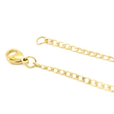 Çelik Zincir Altın Kaplama İnce Figaro Model 2 MM ZN-238