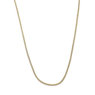 Çelik Zincir Altın Kaplama Unisex İncie Model- ZN-223