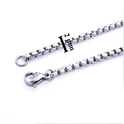 Çelik Zincir Kolye 316L 2.5 MM Model ZN-193