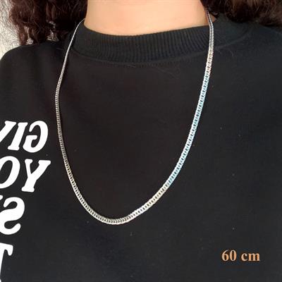 Çelik Zincir Kolye 316L 4.5 MM Figaro Model ZN-153