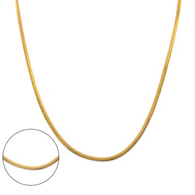 Çelik Zincir Kolye Altın Kaplama Balık Model ZN-162