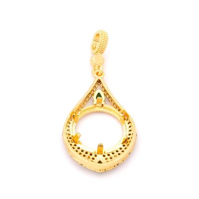 Çeyrek Altın Çerçeveli Kolye Ucu Altın Kaplama-TGR-650