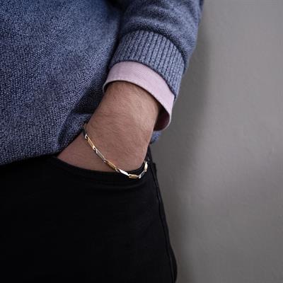 Çift Renkli Çizgili Erkek Bileklik EBLK-511