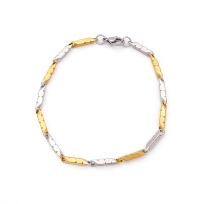 Çift Renkli Lazer Model Erkek Bileklik EBLK-513